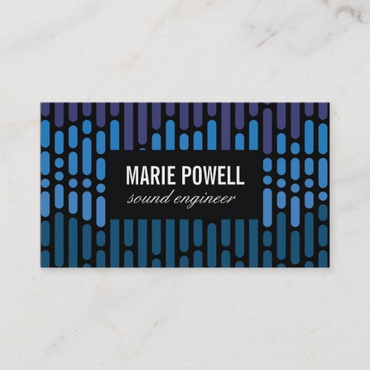 Geluidspatronen Visitekaartje (Voorkant)