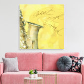 Geluidsplaat, canvas afdruk (Insitu (Woonkamer))