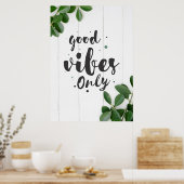 Geluidsquote Goede alleen-kwabben Poster (Keuken)