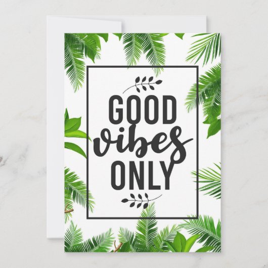 Geluidsquote Goede Vibe slechts Save The Date (Voorkant)