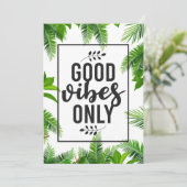 Geluidsquote Goede Vibe slechts Save The Date (Staand voorkant)