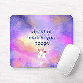 Geluidsquote met Abstracte surrealistische wolken Muismat (Met muis)