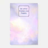 Geluidsquote met ruimte-wolken Abstract ontwerp Post-it® Notes (Voorkant)