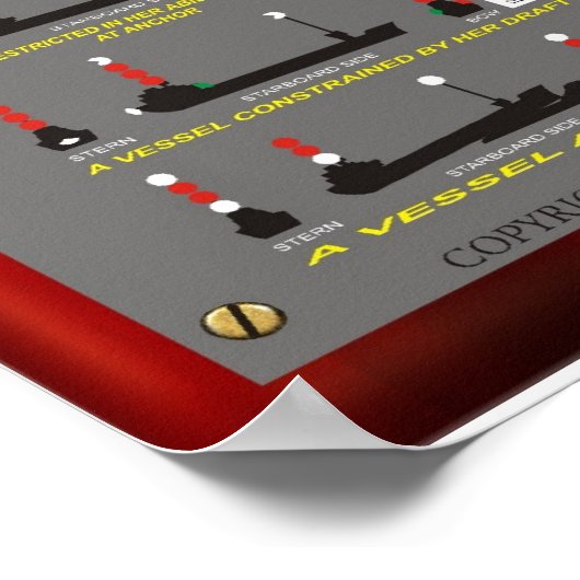 GELUIDSSIGNALEN, DAGVORMEN EN NAVIGATIELICHTEN POSTER (Hoek)