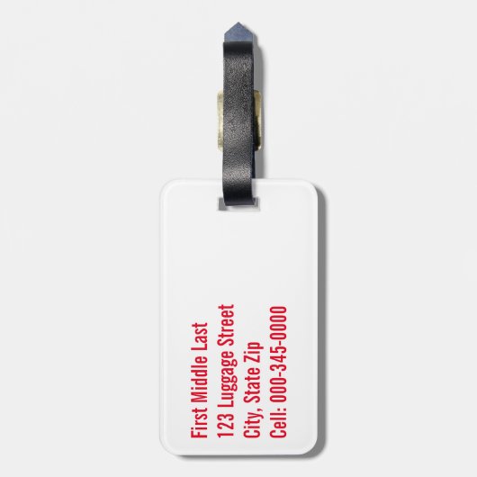 Geluidsslaapbeeld Siamese Kitten-foto Bagagelabel (Achterkant verticaal)