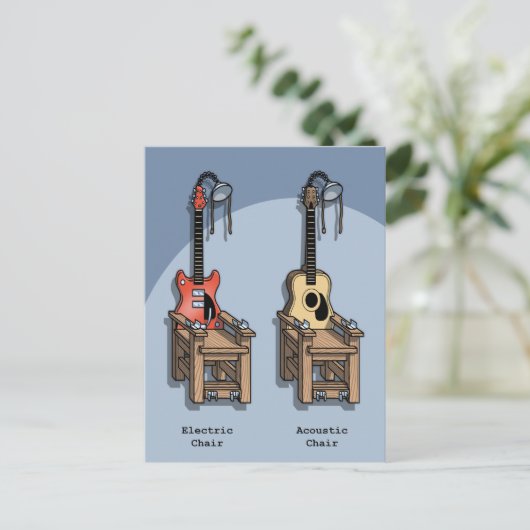 Geluidsstoel Briefkaart (Staand voorkant)