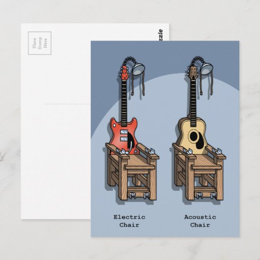 Geluidsstoel Briefkaart (Voorkant / Achterkant)