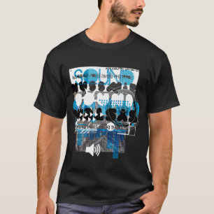 Geluidssysteem donker t-shirt