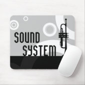 geluidssysteemtrompetringen muismat (Met muis)