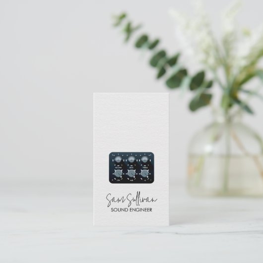 Geluidstechnicus Audio Engineering Visitekaartje (Staand voorkant)
