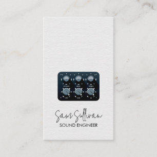 Geluidstechnicus Audio Engineering Visitekaartje
