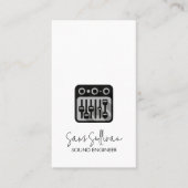 Geluidstechnicus Audio Engineering Visitekaartje (Voorkant)