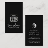 Geluidstechnicus Audio Engineering Visitekaartje (Voorkant / Achterkant)