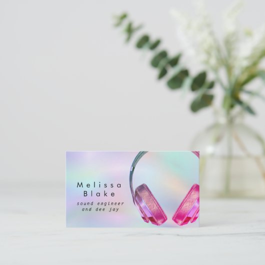 geluidstechnicus De Jay Visitekaartje (Staand voorkant)