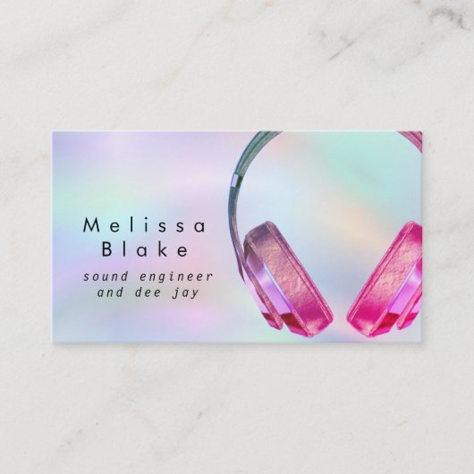 geluidstechnicus De Jay Visitekaartje (Voorkant)