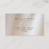 geluidstechnicus dee jay faux metalen visitekaartje (Achterkant)