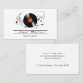 geluidstechnicus op basis van vinylplaten | Muziek Visitekaartje (Voorkant / Achterkant)