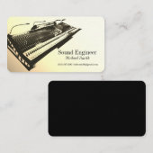 Geluidstechnicus Visitekaartje (Voorkant / Achterkant)