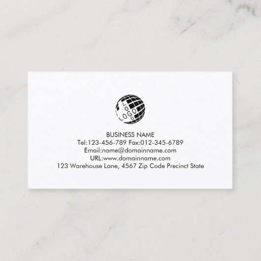 Geluidstechniek Audio Engineer Visitekaartje (Achterkant)