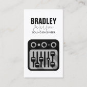 Geluidstechniek Audio Engineer Visitekaartje (Voorkant)