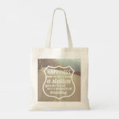 Geluidsverhogende levenstips QuoteArt Tote Bag (Achterkant)
