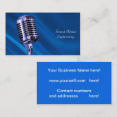 Geluidsvisitekaartjes Advieskaart (Voorkant / Achterkant)