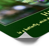 Geluidsvlinder Motivatie prijsopgave Poster (Hoek)