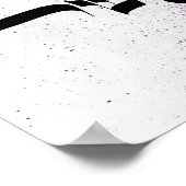 Geluk, א ש, Hebreeuwse Calligrafie, Wall Art Poster (Hoek)