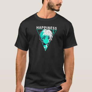 Geluk 幸福 Japanse letter Egirl Vapor wave Prem T-shirt