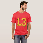 geluk 13 t-shirt (Voorkant volledig)