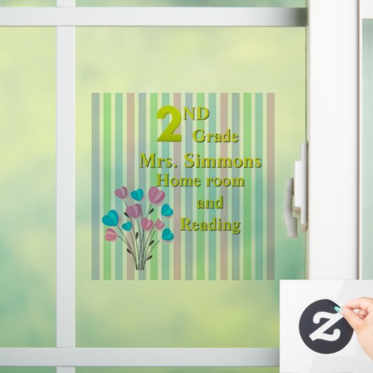 Geluk 2e klas school kamer raam klampen raamsticker (Huis)