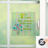 Geluk 2e klas school raamfolie raamsticker (Huis)