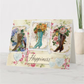 Geluk Aangepast groot Wenskaart Bedankkaart (Voorkant)