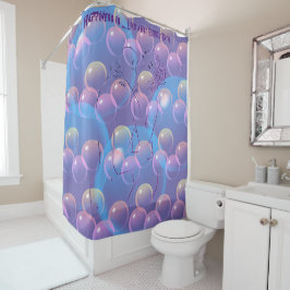 Geluk - Abstracte kunst - Shower Curtain Douchegordijn