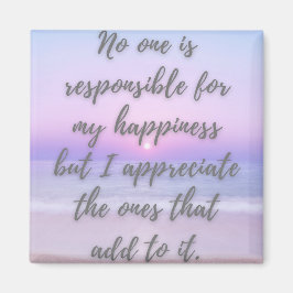 Geluk begint binnenin, groeit met verbinding magneet