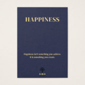 Geluk Betekenisvolle Oorbel Sieraden Display Kaart (Voorkant)