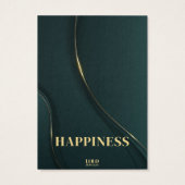 Geluk Betekenisvolle Oorbel Sieraden Display Kaart (Achterkant)