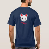 geluk bewijzende katten (donker) t-shirt (Achterkant)