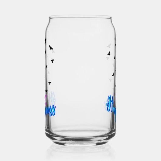 Geluk Blikvorm Glas (Links)