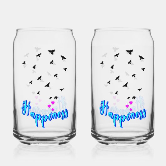 Geluk Blikvorm Glas (Voorkant)