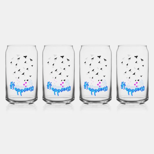 Geluk Blikvorm Glas (Achterkant)