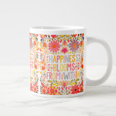 Geluk bloeit van binnen grote koffiekop (Rechts)