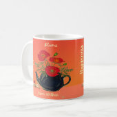Geluk bloeit van binnen koffiemok (Voorkant links)