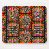 Geluk bloeit van binnen muismat (Voorkant)