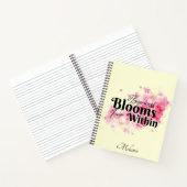 Geluk bloeit van binnen notitieboek (Binnen)