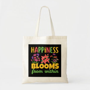 Geluk Bloeit Van Binnenuit Geluk Lent Tote Bag
