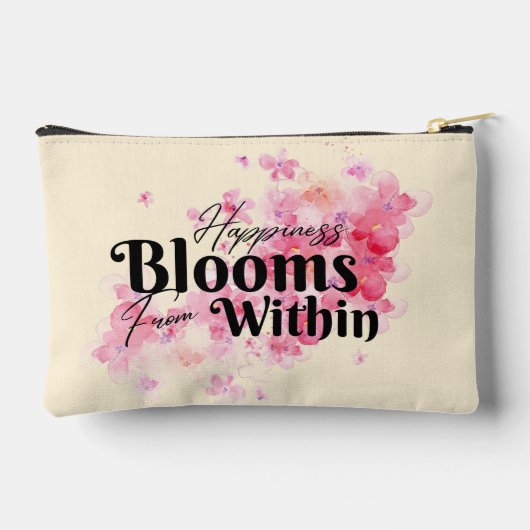 Geluk bloeit van binnenuit klein etui (Achterkant)