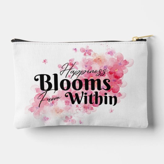 Geluk bloeit van binnenuit klein etui (Achterkant)