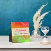 Geluk bloeit van binnenuit - kleurrijke harten fotoplaat (Insitu)