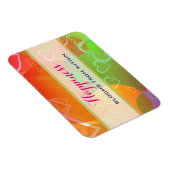 Geluk bloeit van binnenuit - kleurrijke harten magneet (Rechterzijde)